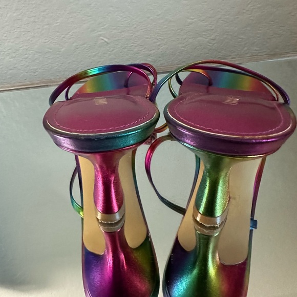 Nine West Mid heel slide (rainbow) 8.5 - Picture 7 of 14